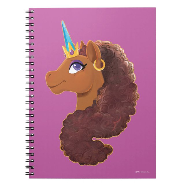 Afro Unicorn | Unik Anteckningsbok (Framsidan)