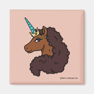 Afro Unicorn Unik Magnet