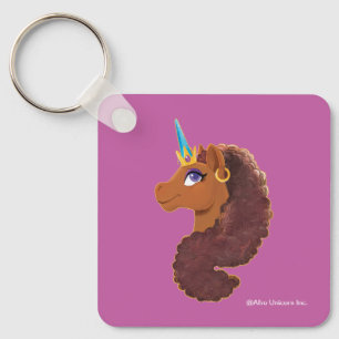 Afro Unicorn   Unik Nyckelring