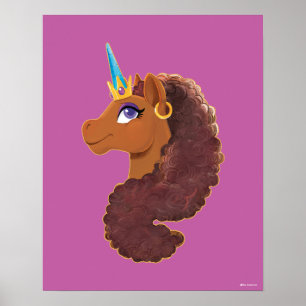 Afro Unicorn Unik Poster