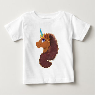 Afro Unicorn Unik T Shirt