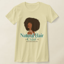 Afro-uppskattning "Natural Hair Club" T-shirt
