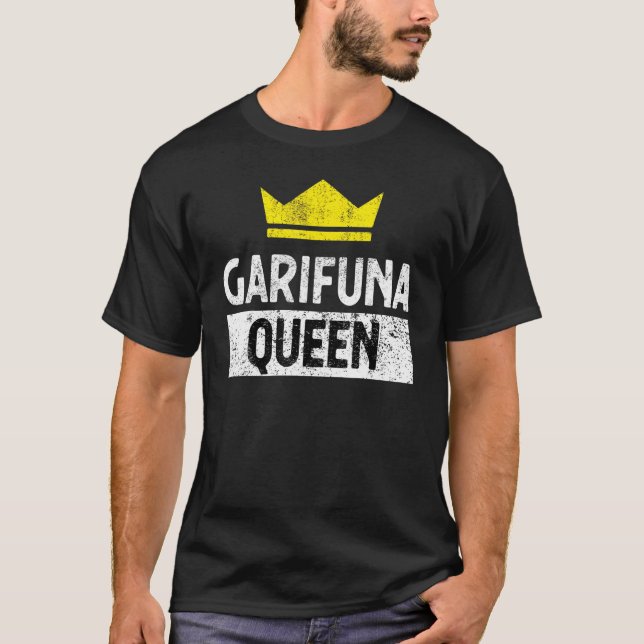 Afro Västindien Garifuna Queen T Shirt (Framsida)