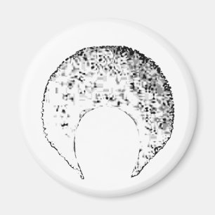 Afro White, MUSEUM Zazzle-gåvor Magnet