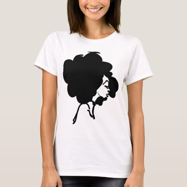 Afro Woman T-shirt (Framsida)