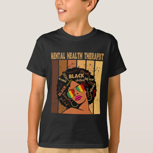 Afro Women Black History m. T Shirt (Framsida)