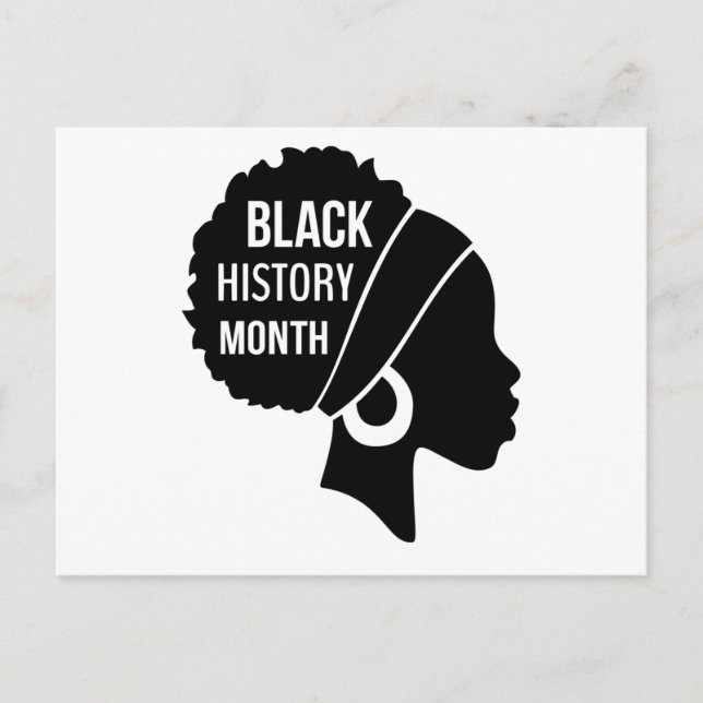 Afro Women Black History Month (2) Inbjudan Vykort (Framsida)