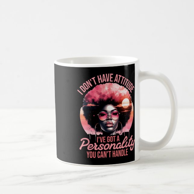 Afro Women Black Pride African American Girl Kaffemugg (Höger)