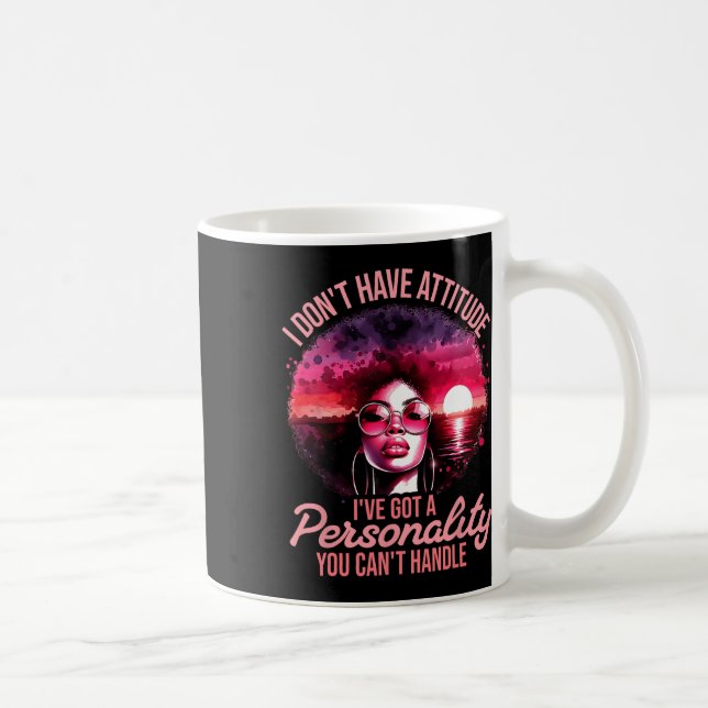 Afro Women Black Pride African American Girl Kaffemugg (Höger)