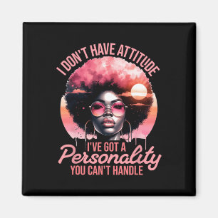 Afro Women Black Pride African American Girl Magnet