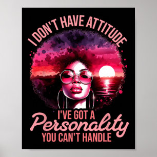 Afro Women Black Pride African American Girl Poster