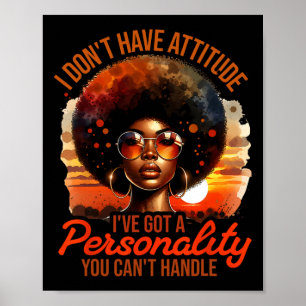 Afro Women Black Pride African American Girl Poster