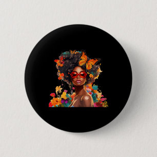Afro Women Flowers Butterfly Latina African Americ Knapp
