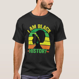 Afro Women I is Black History African American Bla T Shirt
