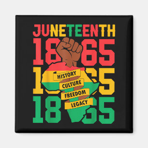 Afroamerikan 1865 juneteenth svart historia magnet