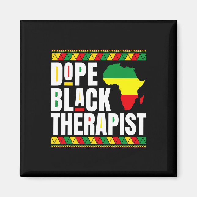 Afroamerikan - Fysioterapi Läkemedel Svart Den Magnet (Framsidan)