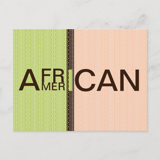afroamerikan vykort (Framsida)