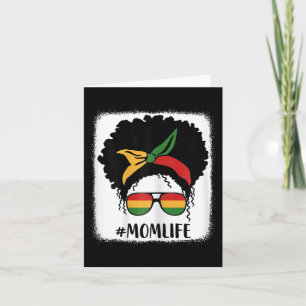 Afroamerikansk Afro Mamma Liv Svart Mamma Mors Dag Kort