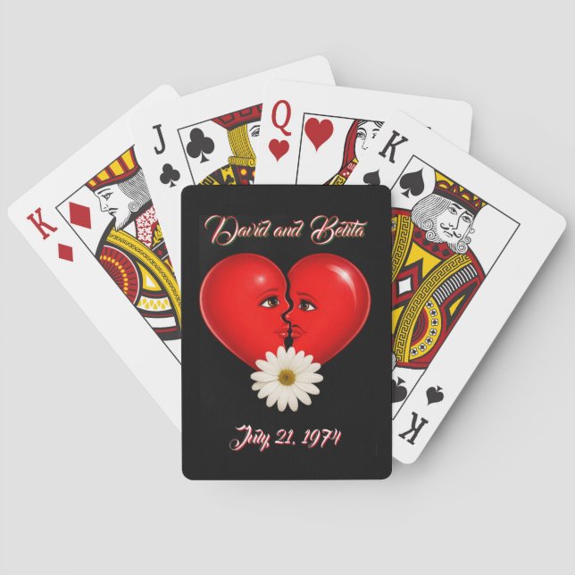 Afroamerikansk årsdag casinokort (Baksidan)