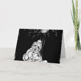 Afroamerikansk baby med bjällror och strömmar kort