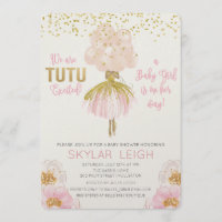 Afroamerikansk balett baby shower inbjudan