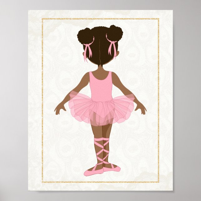 Afroamerikansk balettdansös poster (Framsidan)