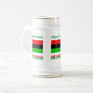 Afroamerikansk / Diaspora Flagga Grön Personlig Sejdel