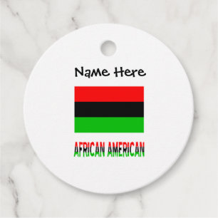 Afroamerikansk diasporaflagga Svart Personlig Gåvor Etiketter