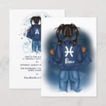 Afroamerikansk Fiskarna Zodiakens Födelsedagsfest