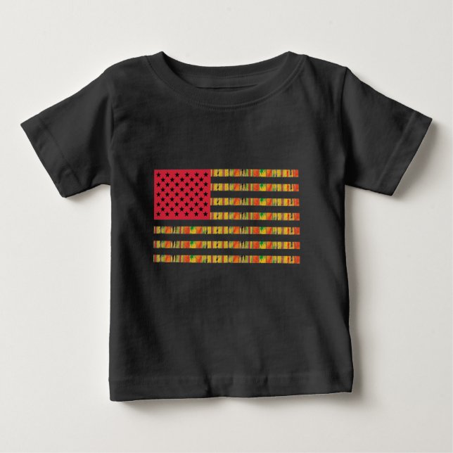 Afroamerikansk flagg Barn T-Shirt (Framsida)