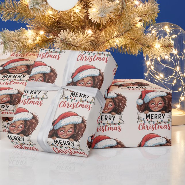 Afroamerikansk God Jul Afrikansk Svart Presentpapper (Helgdagar)