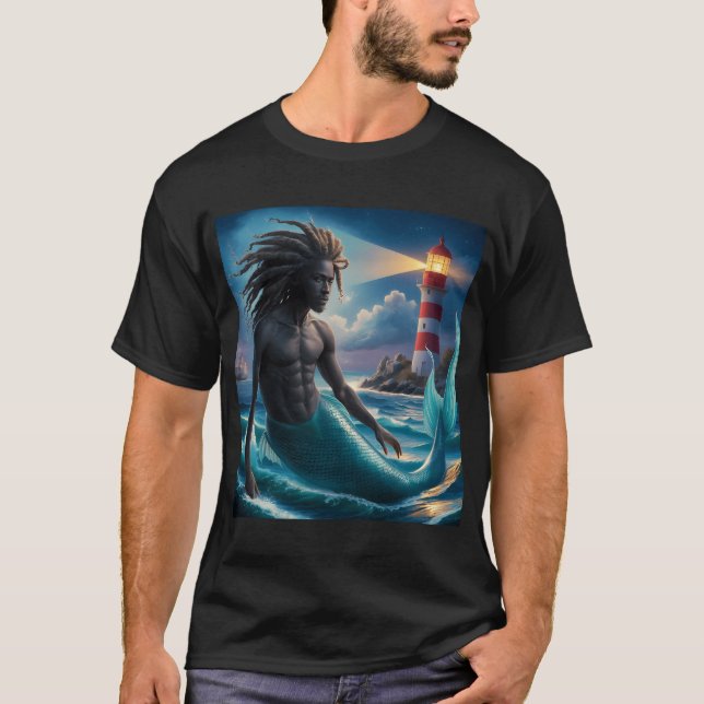Afroamerikansk havsman t shirt (Framsida)