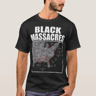 Afroamerikansk historia medvetenhetskarta Afro-kvi T Shirt