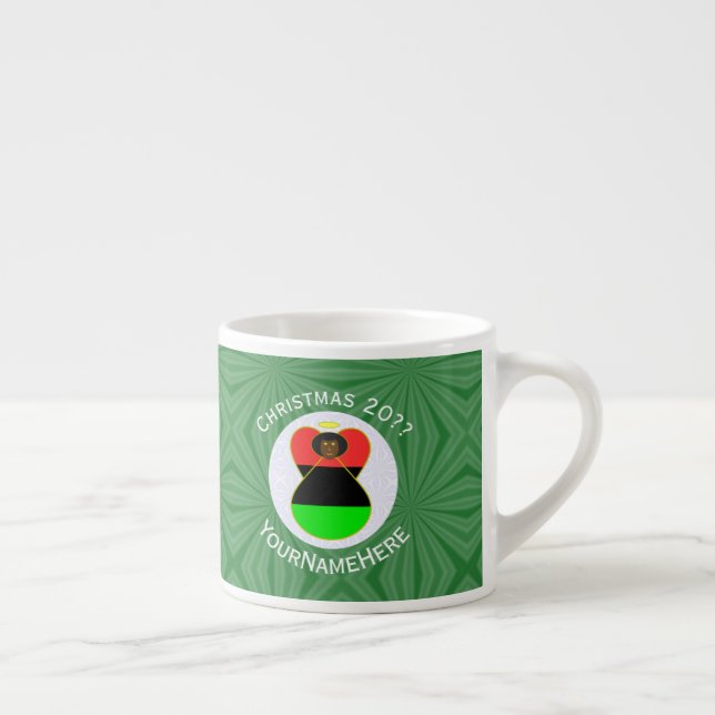 Afroamerikansk julängel espressomugg (Höger)