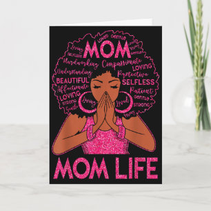 Afroamerikansk mammas liv Svart kvinna Glad mor Kort