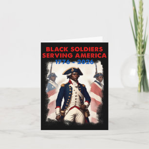 Afroamerikansk patriotisk revolutionskrigssoldat kort