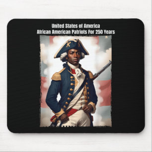 Afroamerikansk patriotisk revolutionskrigssoldat musmatta