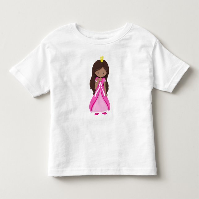 Afroamerikansk prinsessa, drottning, klänning, ros t shirt (Framsida)