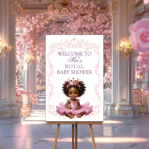 Afroamerikansk Prinslig Välkomstskylt Poster
