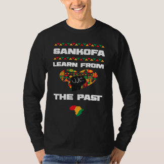 Afroamerikansk Sankofa Lär av svart historia T Shirt