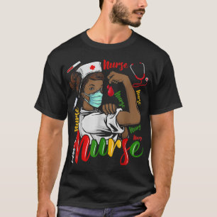 Afroamerikansk Sjuksköterska Svarta Historik Månad T Shirt