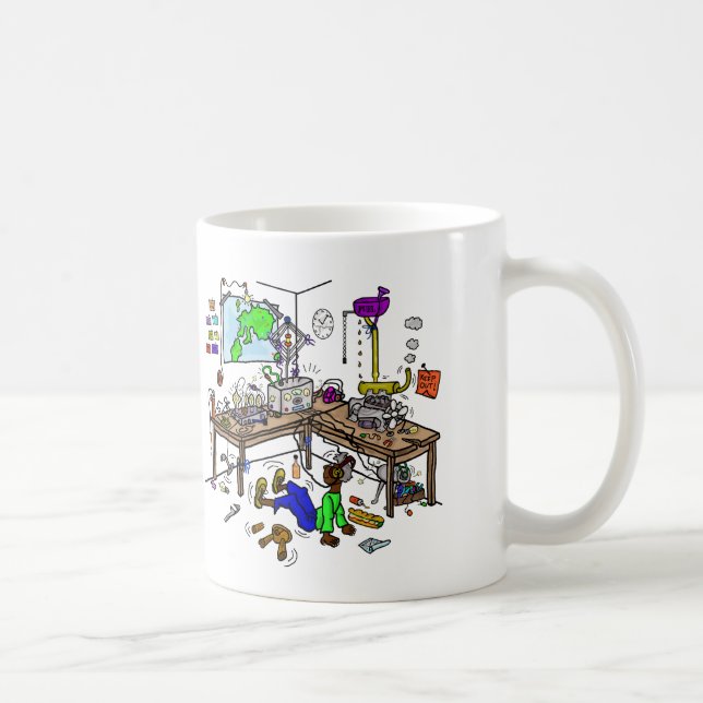 Afroamerikansk skål för Ham Crazy Brew Shack Kaffemugg (Höger)