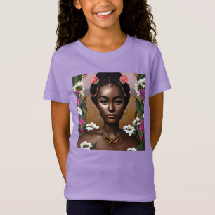 Afroamerikansk skönhet AI-konst T Shirt