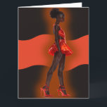 Afroamerikansk Svart Drottning Melanin Sista Butik Kort<br><div class="desc">Afroamerikansk Svart Drottning Melanin Sista Butik</div>