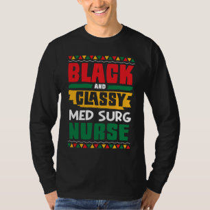 Afroamerikansk svart & Klassisk Med Kirurgisk Sjuk T Shirt