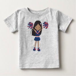 Afroamerikansk tjej, Cheerleadertjej, Cheerleading T Shirt