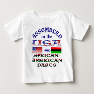 Afroamerikanska delar tee shirt