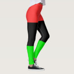 Afroamerikanska diasporans flagga leggings<br><div class="desc">Afroamerikanska flaggan</div>
