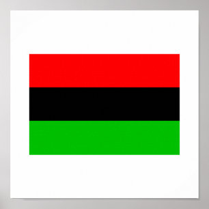 Afroamerikanska flaggan poster