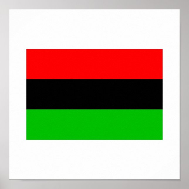 Afroamerikanska flaggan poster (Framsidan)